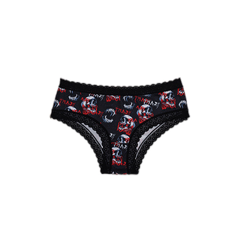 Sexy Style Cute Stripes Control Lace Comfortable High Elastic Mid-rise Women's Underwear